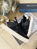 Tommy Bowe Mali-Jungle Stealth Trainer - Black With Leopard
