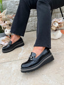 Zanni & Co “Tarsus One” Black Wedge Loafer