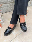 Zanni & Co “Tarsus One” Black Wedge Loafer