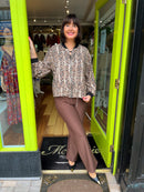 Shea Animal Print Bomber Jacket - Snake