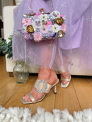 Stephan Brooch Stiletto Mule - Champagne Ja-34