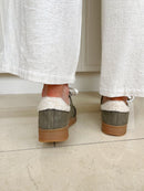 Marco Tozzi Sherpa Trim Trainers Khaki Green 2-23778-45