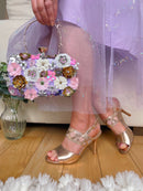 Sorento “Dodmoor” Rose shine Stiletto Sandal