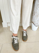 Marco Tozzi Sherpa Trim Trainers Khaki Green 2-23778-45