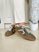 Marco Tozzi Sherpa Trim Trainers Khaki Green 2-23778-45