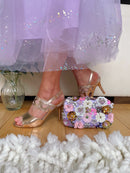 Sorento “Dodmoor” Rose shine Stiletto Sandal