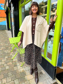 Miella Jewel Button Cardi - Chocolate