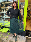 Miella Jewel Button Cardi - Black