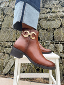 Patrizio Italiano 'Imperia' Carmello Ankle Boot Tan