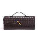 Jenny Woven Rectangle Bag - Brown