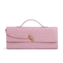 Jenny Woven Rectangle Bag - Pink