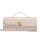 Jenny Woven Rectangle Bag - Cream