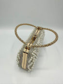 Kassandra Diamond Pattern Pearl & Crystal - Gold