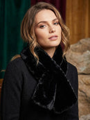 Kerry Faux Fur Neck Collar - Black