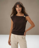 Kiana Brown Lurex Knit