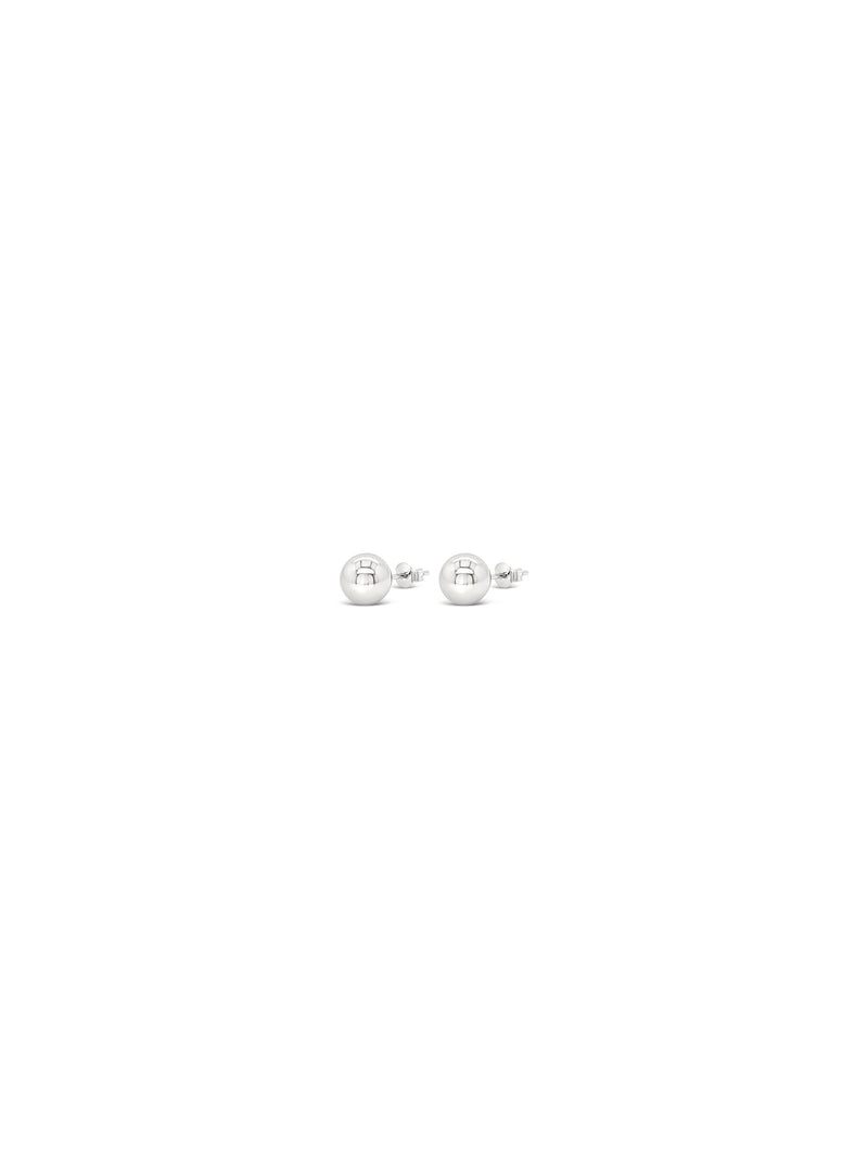 Absolute Sterling Silver Large Bead Stud Earrings SE223SL
