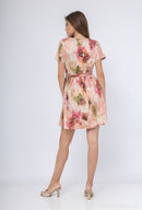 Lili Ombre Fusion Mini Dress - Rose Garden