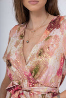 Lili Ombre Fusion Mini Dress - Rose Garden