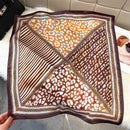 Lori Cheetah & Animal Printed Neck Scarf - Brown & Caramel