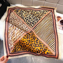 Lori Cheetah & Animal Printed Neck Scarf - Rust