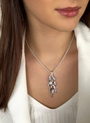 Absolute Drop Pendant Necklace N2345sl Silver
