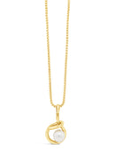 Absolute Pearl Loop Necklace - Gold N2389GL