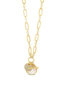 Absolute Opalite & Diamante Pendant Necklace - N2398WO