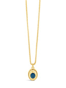 Absolute Blue Pendant Necklace - Gold & Blue N2408MB