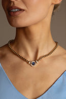 Absolute Light Sapphire Magnetic Clasp Necklace - N2414LS