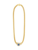 Absolute Light Sapphire Magnetic Clasp Necklace - N2414LS