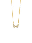 Absolute Gold Bow Necklace- N2429GL