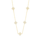 Absolute Gold Diamante Necklace- N2448GL