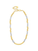Absolute Two Tone Bead Necklace N2480MX