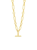 Absolute T-Bar Pendant Necklace N2484GL