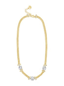 Absolute Two Tone Crystal Necklace N2485MX