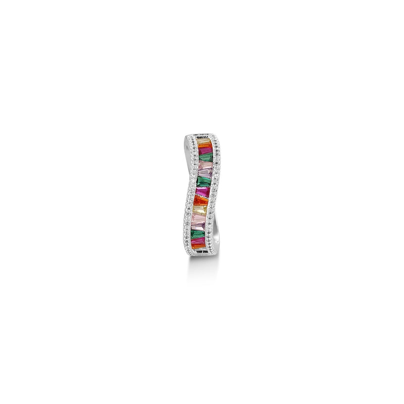 Newbridge Rainbow Coloured Stone Ring R1243M