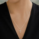 Newbridge Cross Pendant Clear JC107C