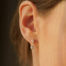 Newbridge Drop Earrings Clear Stone JC2650