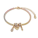 Newbridge Gold Plated Heart Charm Bracelet BR0024GP