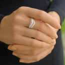 Newbridge Silver Plated Wishbone Ring R2365SR