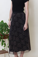 Nyla Leopard Tulle Reversible Skirt