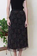 Nyla Leopard Tulle Reversible Skirt