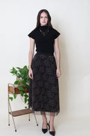 Nyla Leopard Tulle Reversible Skirt