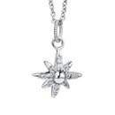Newbridge Silver Plated Star Pendant Clear Stones P022SR