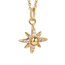 Newbridge Gold Plated Star Pendan Clear Stones P022