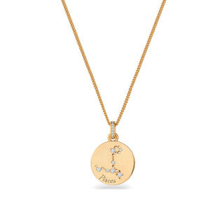 Tipperary Zodiac Gold Pendant Pisces