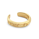 Gold Plated Claddagh Band Ring R0017GP