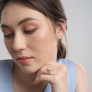 Newbridge Gold Plated Pink Floral Revolving Ring R0073GP