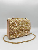 Rebecca Pearl & Crystal Bag - Rose