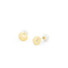 Tipperary Crystal Reversible Shell & Pearl Earrings 189195